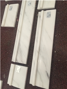 Panda White Marble Skirting for Marble Floor Covering Tiles Border Panda White Marble Skirting for Marble Floor Covering Tiles Border