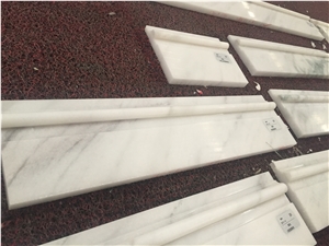 Panda White Marble Skirting for Marble Floor Covering Tiles Border