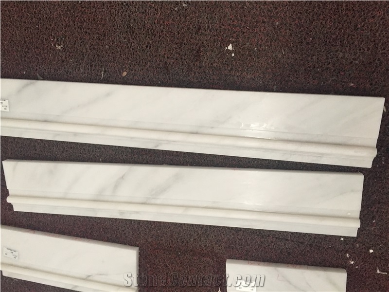 Panda White Marble Skirting for Marble Floor Covering Tiles Border