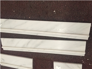 Panda White Marble Skirting for Marble Floor Covering Tiles Border