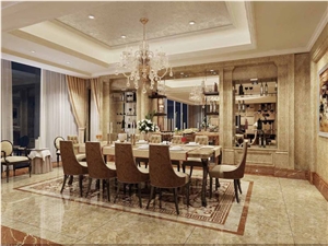 Polished Cappucino Marble Flooring/Mosaic Tiles
