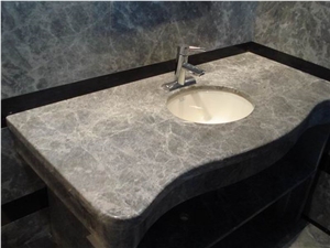 Silver Ermine Marble Bathroom Vanity Top Silver Ermine Marble Bathroom Vanity Top