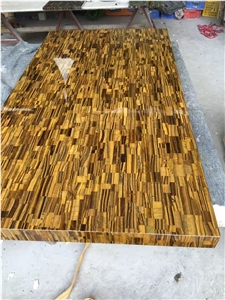 Tiger Eyes Agate Gemstone Semi Precious Stone Slabs Panels for Tile and Countertop
