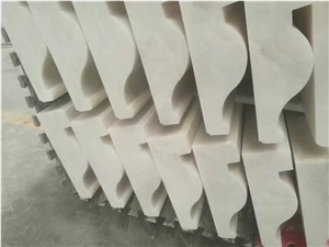 White Marble Bullnose Moldings/Crown Moldings, Ogee Moldings, Rope Moldings, Skirtings