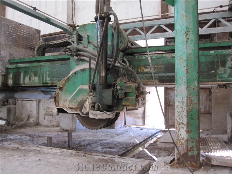 Pedrini M580 GR Secondhand Multi Blade Block Cutting Machine-Giant Disc Bridge Saw Machine