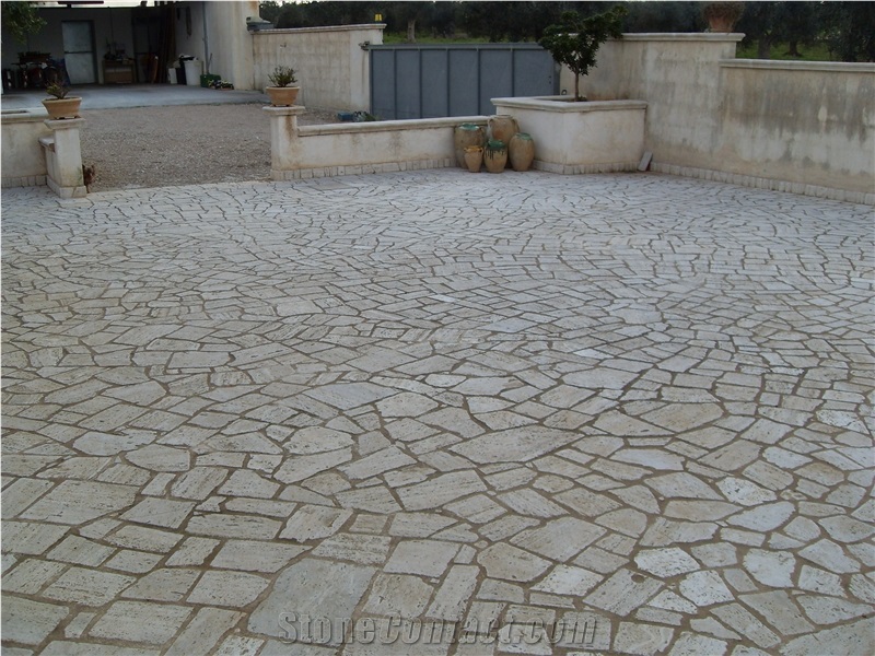 Palladiana Travertino Patio Pavement