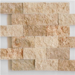 Mosaic Split Face Travertino Scabas Stones
