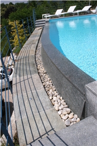 Serizzo Scuro Valmasino Pool Coping, Pool Deck Pavers
