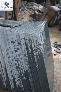 Andesite Stone Flamed Slabs & Tiles, Indonesia Grey Basalt Slabs & Tiles