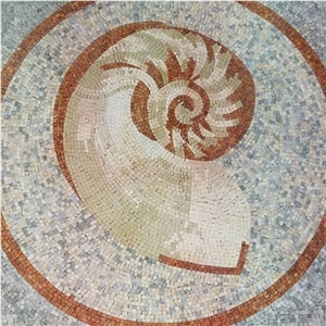Nautilus Mosaic Floor Pattern