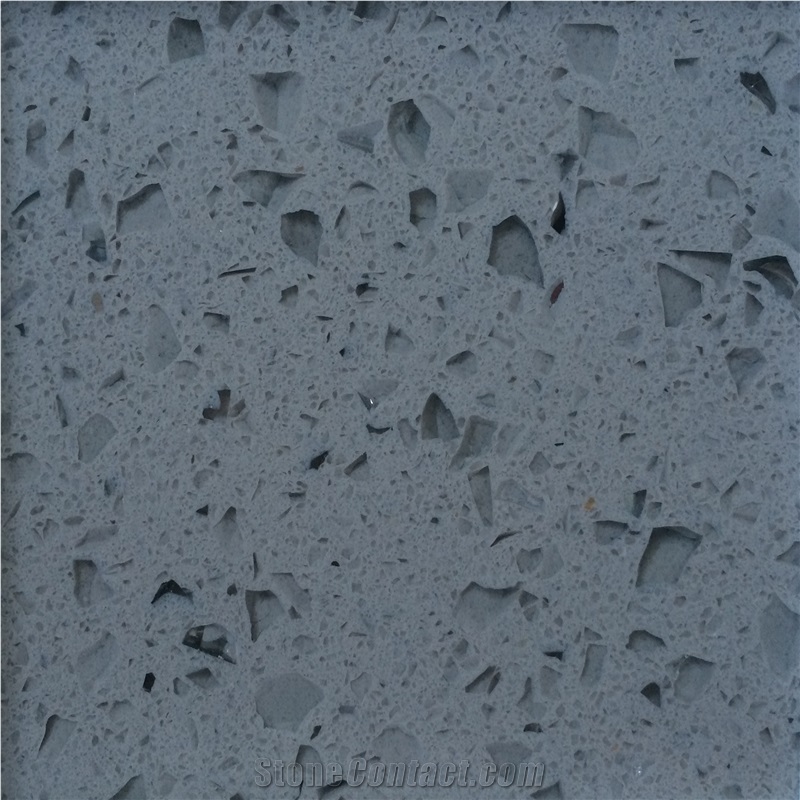 Grey Quartz Stone Slabs Artificial Stone Crystal Light Grey,Glacier Grey, Nice Grey, South Asia Grey, Shining Light Grey, Shahara Grey