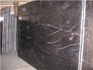 Nero Saint Laurent Brown Polished Marble Slabs, Nero St Laurent Black Marble Slabs & Tiles Nero Saint Laurent Brown Polished Marble Slabs, Nero St Laurent Black Marble Slabs & Tiles