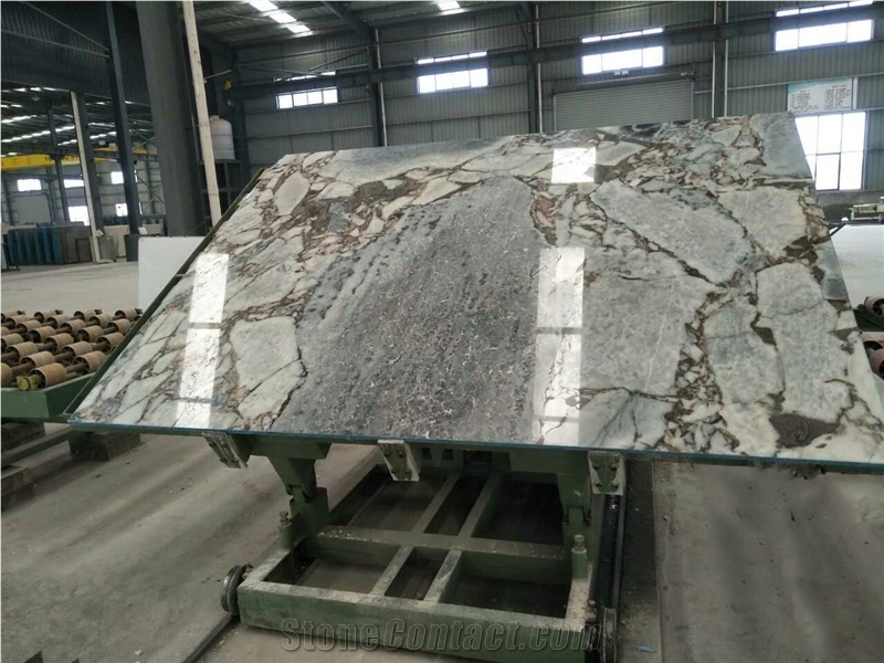 Titanic Storm Marble Slabs, Veins Black & Brown Marble