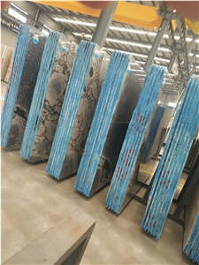Titanic Storm Marble Slabs, Veins Black & Brown Marble