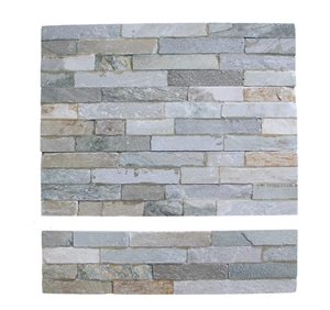 Beige Slate Panel Natural Stone Wall Cladding Ledge Stone