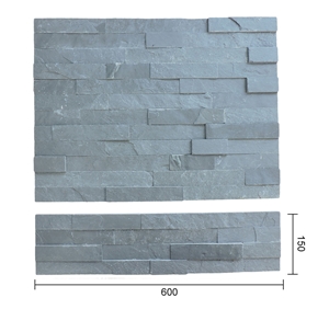 Black Slate Panels Natural Stone Wall Cladding