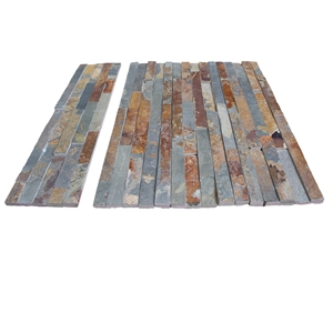 Multicolor Slate Panel Wall Cladding Natural Stone
