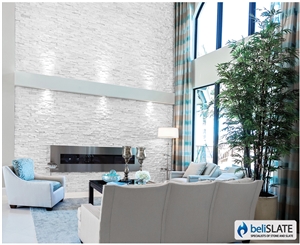 White Quartzite Panel Wall Cladding Natural Stone
