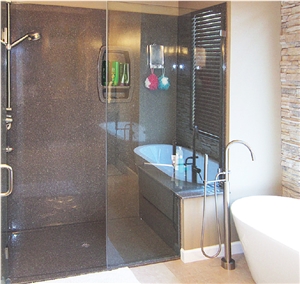 Viatera Quartz Surface Bathroom Design, Viatera Quartz Surface Showers