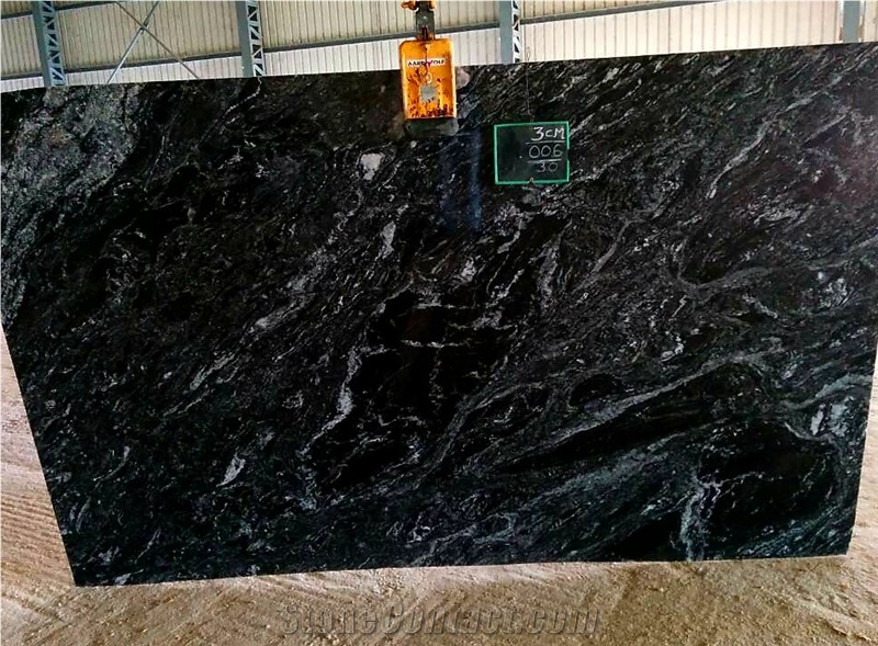 Black Forest Slabs & Tiles, India Black Granite