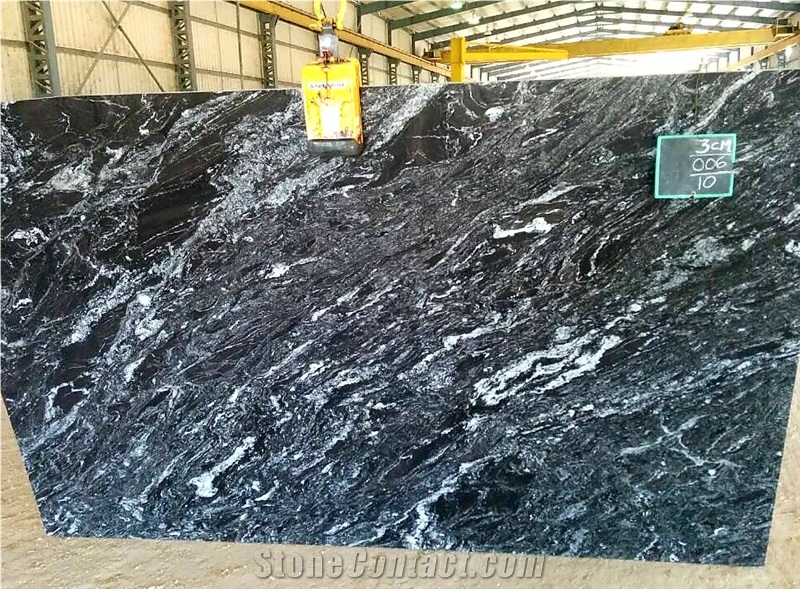 Black Forest Slabs & Tiles, India Black Granite