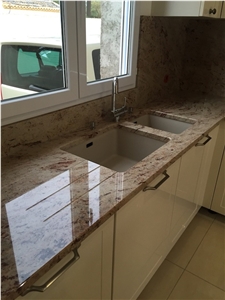 Shivakasi Ivory Granite Kitchen Work Top, Counter Top