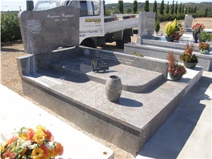 Bleu Royal Du Tarn Granite Monument, Tombstone