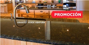 Verde Ubatuba Green Granite Kitchen Countertop