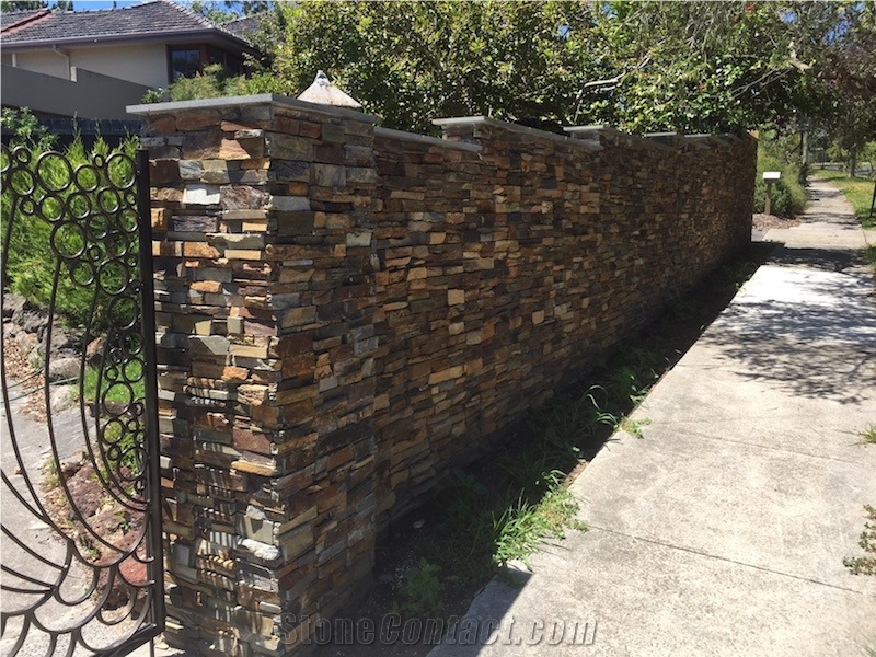 Pentablock 600mm X 150mm Stick on Ledge Stone Panels in Same Color Range