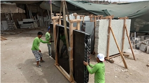 Negro Aracruz- Nero Aracruz Granite, Aracruz Black Granite Slabs