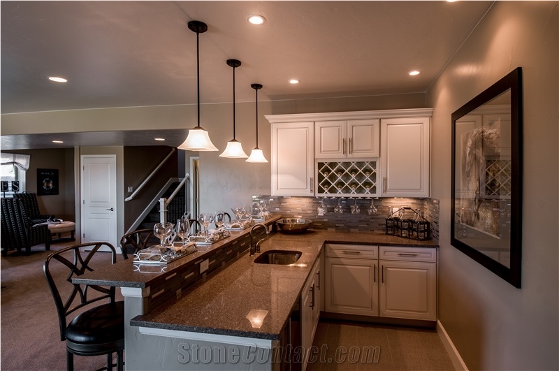 Alpine Quartz Kitchen Countertop