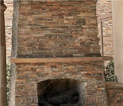 Autumn Rose Slate Natural Ledge Veneer Panels