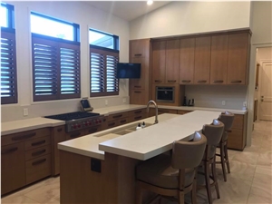Quartz, Solid Surfaces Kitchen Countertop Project