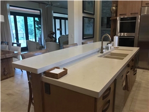 Quartz, Solid Surfaces Kitchen Countertop Project
