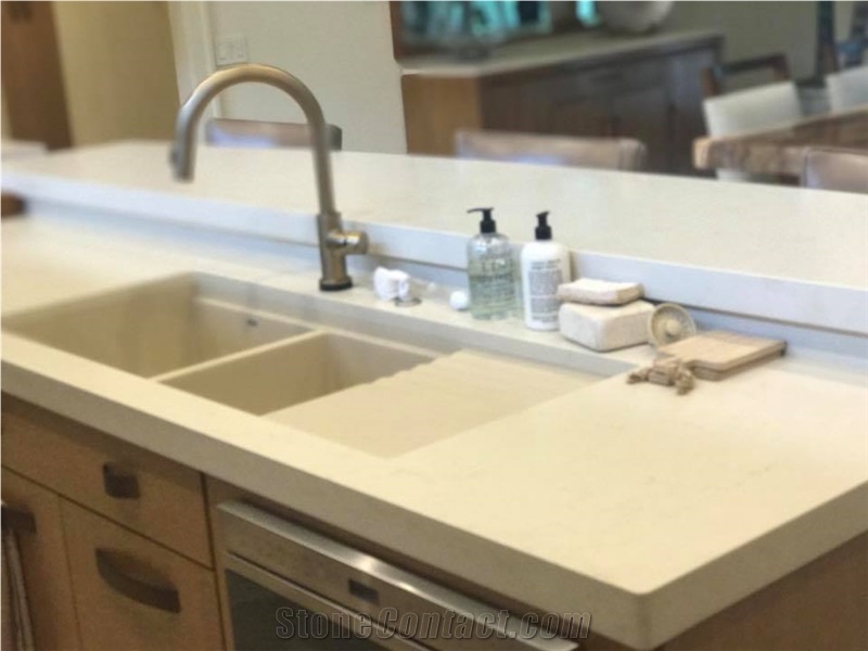 Quartz, Solid Surfaces Kitchen Countertop Project