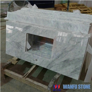 Bianco Carrara White Marble Vanity Top