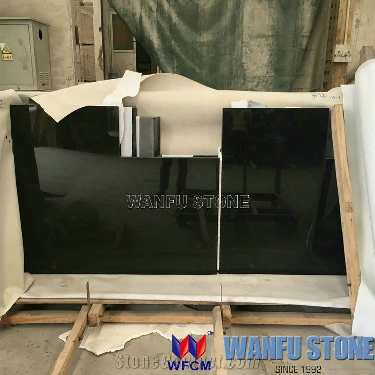 Cheapest Chinese Black Granite Slab Mongolian Black Granite