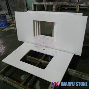 Quartz White Bathroom Countertops,Vanity Top