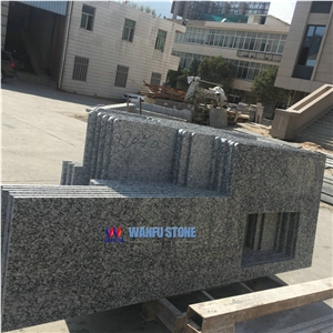 Spray White Granite Countertop,Sea Wave White Polished Granite Stone