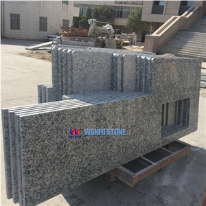 Spray White Granite Countertop,Sea Wave White Polished Granite Stone