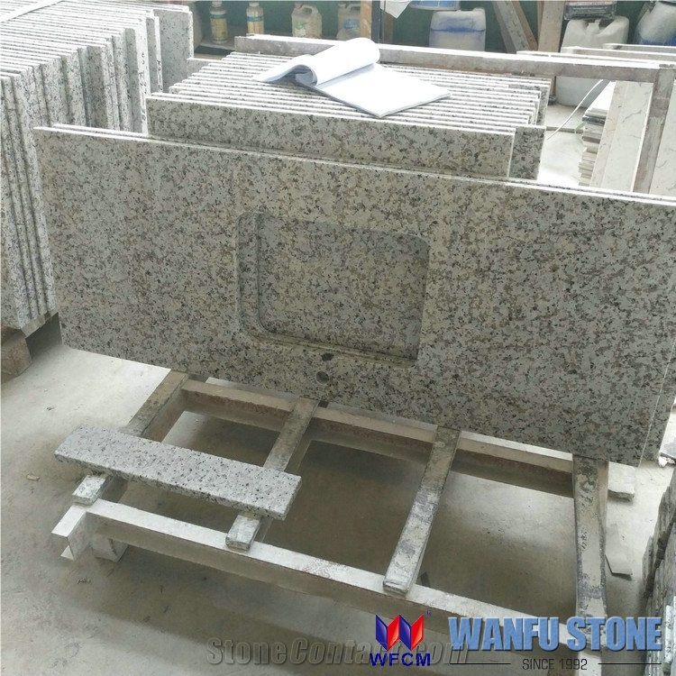 Wholesale Swan White Granite Prefab Countertops
