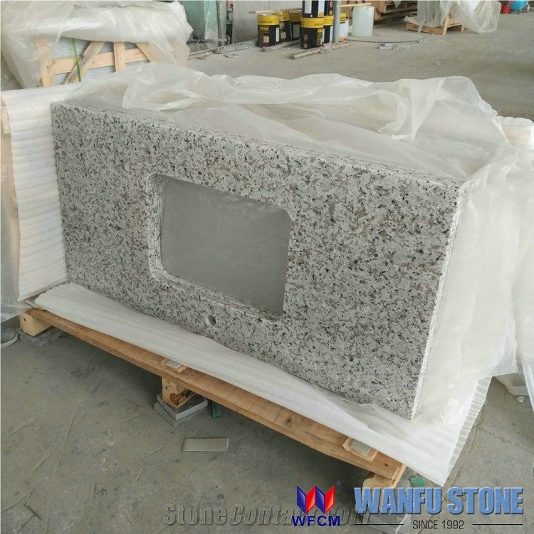 Wholesale Swan White Granite Prefab Countertops