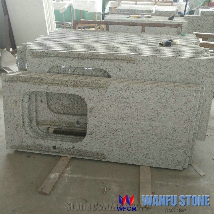 Wholesale Swan White Granite Prefab Countertops