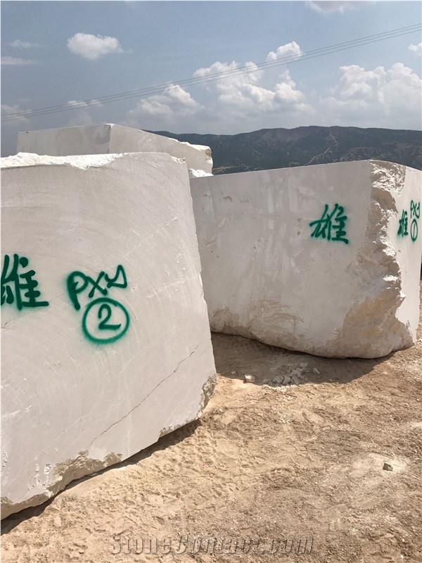 Bai Yulan Beige Marble Block, Turkey Beige Marble