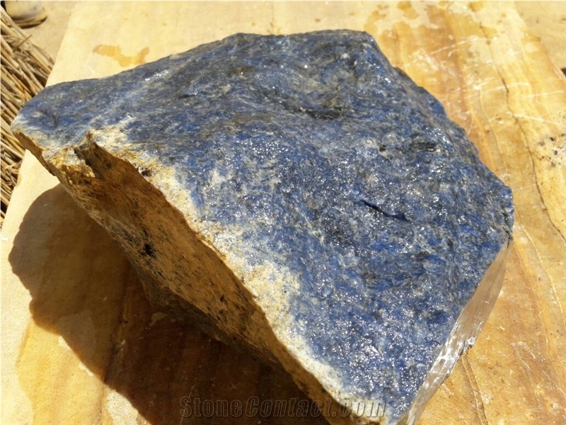 Blue Sodalite, Karubwe Blue Granite Block