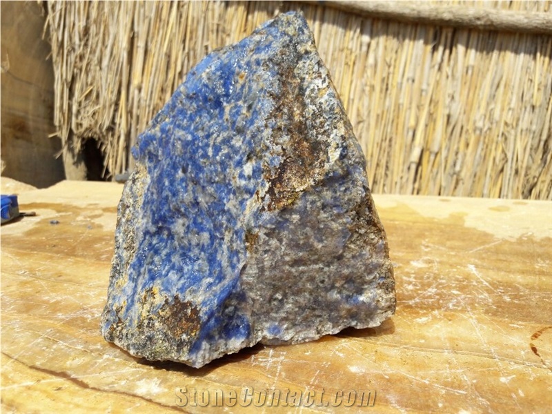 Blue Sodalite, Karubwe Blue Granite Block