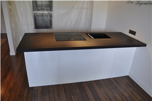 Absolute Black Granite Satin Finish Kitchen Countertop