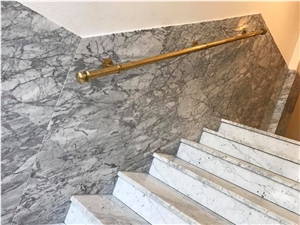 Bianco Carrara Marble Stair