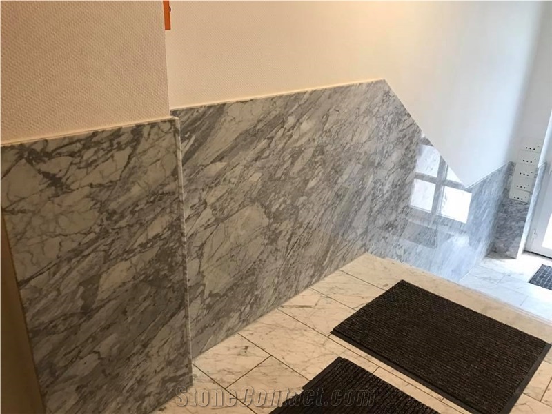 Bianco Carrara Marble Stair