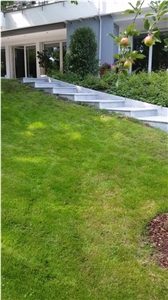 Creation Of a New Garden Staircase with Padang Crystal Granite